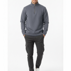 Füme Oversize Zip Yaka