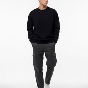 Siyah Basic Oversize Sweatshirt