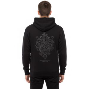 TwentySix Kabartma Desenli Oversize Hoodie
