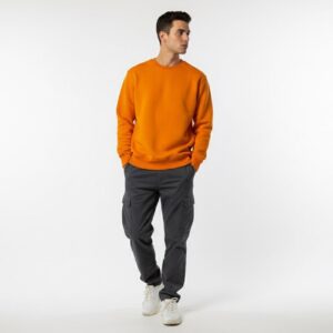 Turuncu Basic Oversize Sweatshirt
